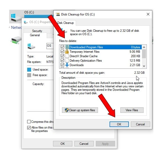 Disk Cleanup Tool on Windows 11 PC