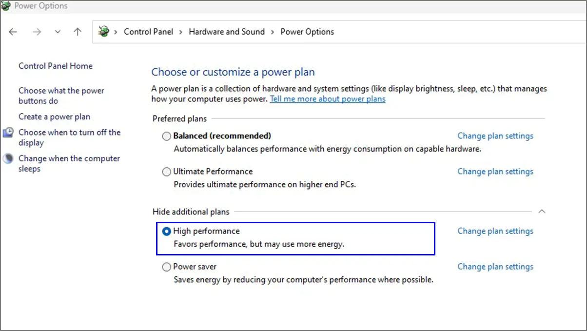 high performance power plan - How to Optimize Your Windows 11 PC for Gaming Performance